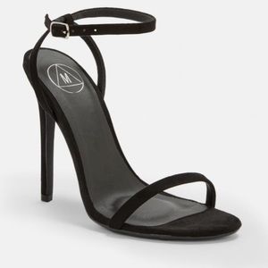 Misguided strappy black heels